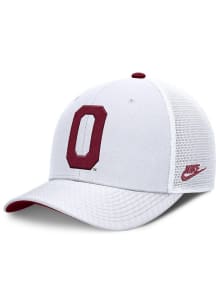 Nike Oklahoma Sooners NIKE RISE SB STRUCTURED TRUCKER CAP Adjustable Hat - White