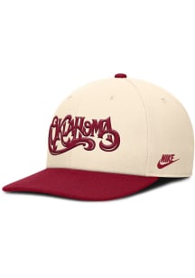 Nike Oklahoma Sooners White NIKE PRO SNAPBACK CAP Mens Snapback Hat