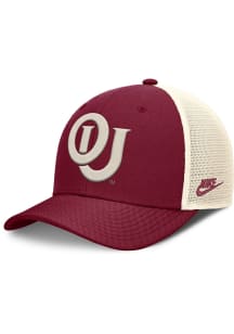 Nike Oklahoma Sooners NIKE RISE STRUCTURED TRUCKER CAP Adjustable Hat - Crimson