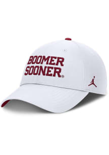 Nike Oklahoma Sooners JORDAN BRAND CLUB SB STRUCTURED ADJUSTABLE  CAP Adjustable Hat - White