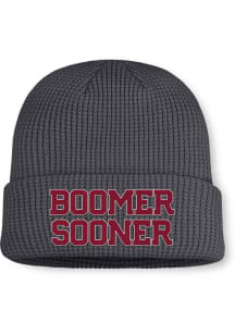 Nike Oklahoma Sooners Charcoal JORDAN BRAND UTILITY SB CUFFED BEANIE CAP Mens Knit Hat