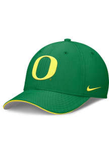 Oregon Ducks Nike Coaches Structured Rise Swooshflex Flex Hat - Green