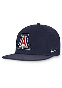 Nike Arizona Wildcats Mens Navy Blue Dugout True Aero Bill Fitted Hat