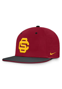 USC Trojans Nike Dugout True Aero Bill Fitted Hat - Crimson