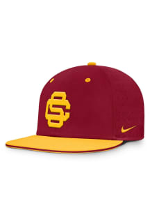 USC Trojans Nike Dugout True Aero Bill Fitted Hat - Crimson