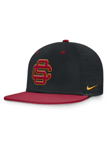 USC Trojans Nike Dugout True Aero Bill Fitted Hat - Black