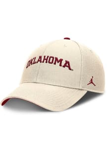 Nike Oklahoma Sooners Primetime Structured Rise Cap Adjustable Hat - White