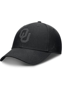 Nike Oklahoma Sooners Evergreen Structured Club Cap Adjustable Hat - Black