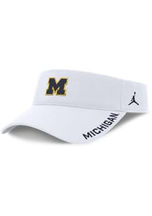 Michigan Wolverines Nike Ace Dri Fit Visor Mens Adjustable Visor - White