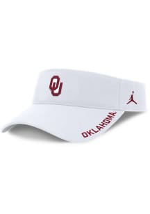 Nike Oklahoma Sooners Mens White Ace Dri Fit Visor Adjustable Visor