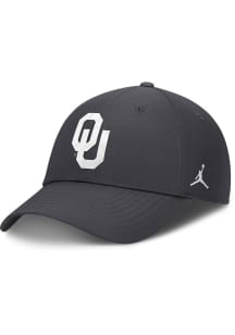Nike Oklahoma Sooners Structured Club Cap Adjustable Hat - Charcoal