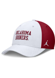Nike Oklahoma Sooners Mens Crimson Dri-Fit Structured Rise Swooshflex Flex Hat