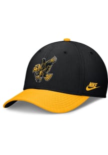 Iowa Hawkeyes Nike Dri-Fit Structured Rise Swooshflex Flex Hat - Black
