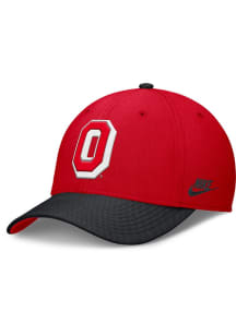 Ohio State Buckeyes Nike Dri-Fit Structured Rise Swooshflex Flex Hat - Red