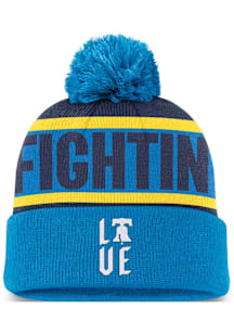 Nike Philadelphia Phillies Red City Connect Crown Stripe Peak Cuff Pom Mens Knit Hat