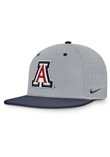 Nike Arizona Wildcats Mens Grey Dugout True Aero Bill Fitted Hat