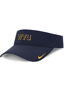 Nike West Virginia Mountaineers Mens Navy Blue Practice Ace Visor Adjustable Visor