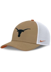 Nike Texas Longhorns Academic Structured Rise Trucker Adjustable Hat - Khaki