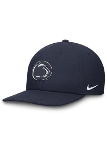 Penn State Nittany Lions Nike Pro Flat Brim Snapback Mens Snapback - Navy Blue