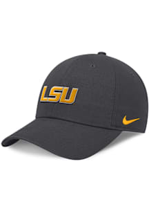 Nike LSU Tigers Unstructured Club Cap Adjustable Hat - Charcoal