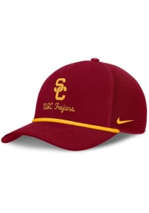 Nike Crimson USC Trojans Academic Structured Rise Trucker Adjustable Hat