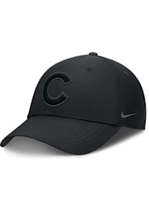 Nike Chicago Cubs Tonal Ripstop Club Structured Adjustable Hat - Black