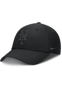 Nike New York Mets Tonal Ripstop Club Structured Adjustable Hat - Black