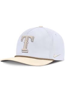 Nike Texas Rangers White Aerobill Flat Brim 5 Panel Rope 2T Mens Snapback Hat