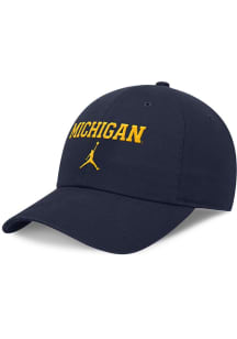 Nike Blue Michigan Wolverines Jordan Brand Club Unstructured Tri-Glide Adjustable Hat