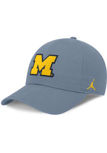 Nike Grey Michigan Wolverines Jordan Brand Club Unstructured Adjustable Hat