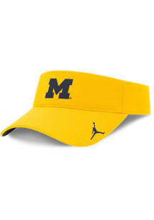 Michigan Wolverines Nike Jordan Brand Dri-Fit Ace Swoosh Mens Adjustable Visor - Yellow