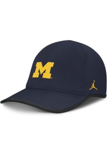 Nike Navy Blue Michigan Wolverines Jordan Brand Dri-Fit Unstructured Featherweight Adjustable Ha..