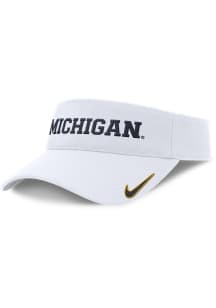 Michigan Wolverines Nike Dri-Fit Ace Visor Mens Adjustable Visor - White