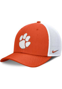 Nike Clemson Tigers NIKE RISE STRUCTURED TRUCKER CAP Adjustable Hat - Orange