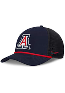 Nike Arizona Wildcats NIKE RISE PRIMETIME 5P STRUCTURED TRUCKER CAP Adjustable Hat - Navy Blue