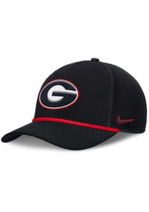 Nike Georgia Bulldogs NIKE RISE PRIMETIME 5P STRUCTURED TRUCKER CAP Adjustable Hat - Black