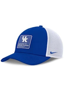 Nike Kentucky Wildcats NIKE RISE GAMEDAY 5 PANEL STRUCTURED TRUCKER CAP Adjustable Hat - Blue