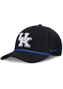 Nike Kentucky Wildcats NIKE RISE PRIMETIME 5P STRUCTURED TRUCKER CAP Adjustable Hat - Black