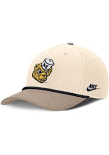 Nike Michigan Wolverines Rise Legacy 5P Structured Adjustable Hat - Natural