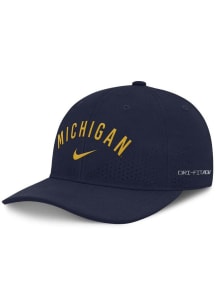 Nike Blue Michigan Wolverines Rise Performance Structured Adjustable Hat