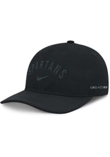 Nike Black Michigan State Spartans Rise Performance Structured Adjustable Hat