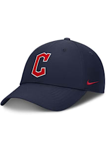 Nike Cleveland Guardians Ripstop Club Structured Adjustable Hat - Navy Blue