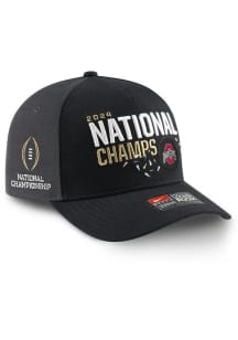 Nike Black Ohio State Buckeyes 2024 College Football Playoff Lockeroom Champs Nike Rise Cap Adju..