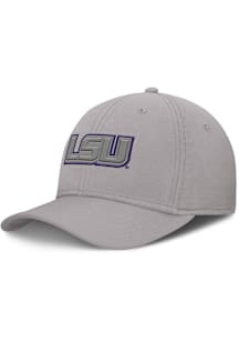 Nike LSU Tigers Mens Grey Rise Structured Flex Hat