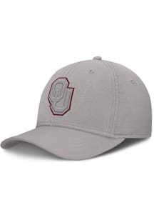 Nike Oklahoma Sooners Mens Grey Rise Structured Flex Hat