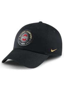 Nike Black Ohio State Buckeyes 2024 College Football Champions Nike Club Cap Adjustable Hat