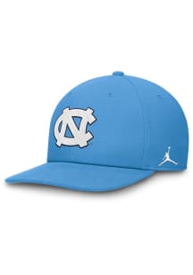 Nike North Carolina Tar Heels Light Blue Jordan Brand Dri Fit Pro Structured Square Bill Cap Mens..