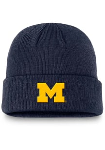 Michigan Wolverines Nike Terra Standard Cuff Mens Knit Hat - Navy Blue