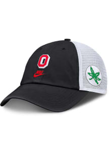 Nike Black Ohio State Buckeyes NIKE CLUB LEGACY UNSTRUCTURED TRUCKER CAP Adjustable Hat