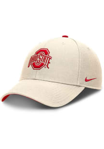 Nike Natural Ohio State Buckeyes NIKE DRI FIT RISE PRIMETIME STRUCTURED ADJUSTABLE CAP Adjustable..